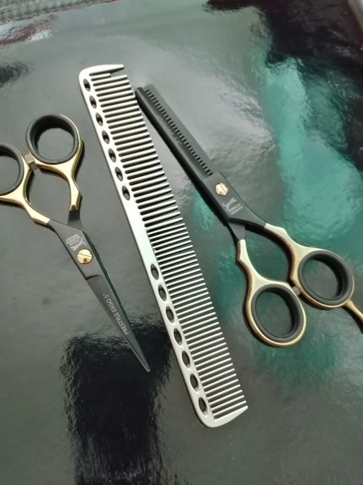 set foarfeci profesionale jaguar tuns filat pieptăn 5