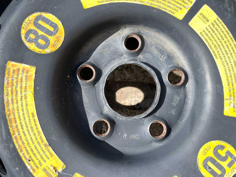 195/75/18 резервна джанта патерица 5х130 Audi Q7 Touareg Cayenne