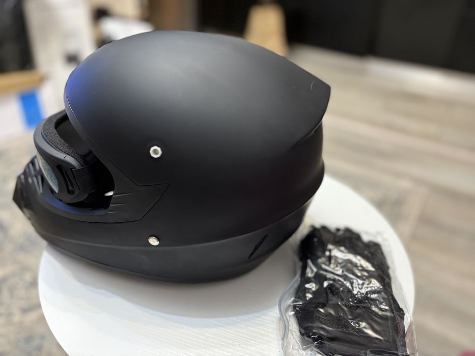 Set Casca atv cross S 55/56 negru mat