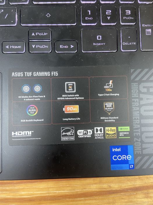 Asus Tuf gaming f15