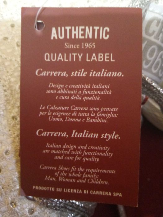 Bascheti cu platforma, dama, CARRERA, made in Italia, noi, marimea 41