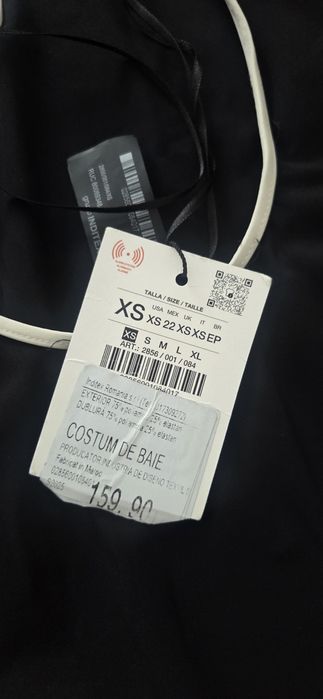Costum.de baie Zara,marimea Xs,nou,cu eticheta