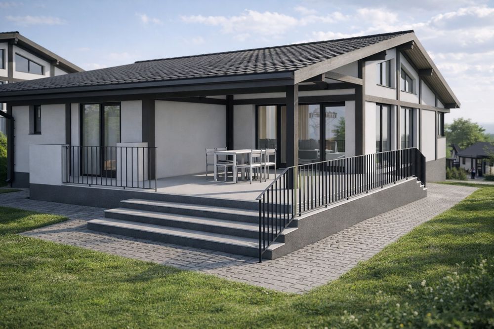 Case Noi Single De Vanzare Pe Un Nivel, In Livezeni Cu Teren De 700mp