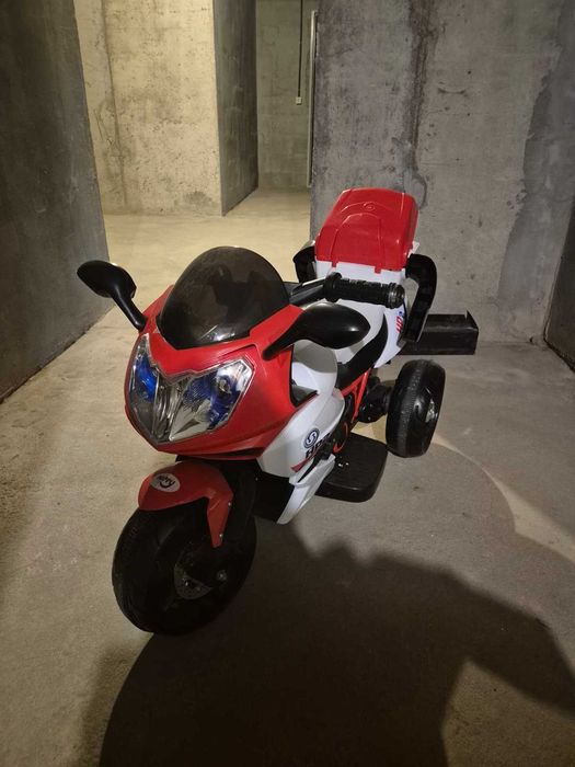 Motocicletă electrică copii triciclu Mappy HP2 – pedală accelerație, faruri LED și sunete