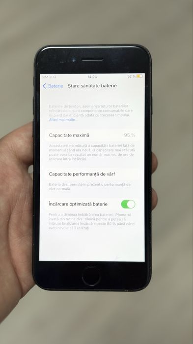 iPhone 7 Black Mate Neverlock 32GB 95% Amprenta OK-Perfect Functional-