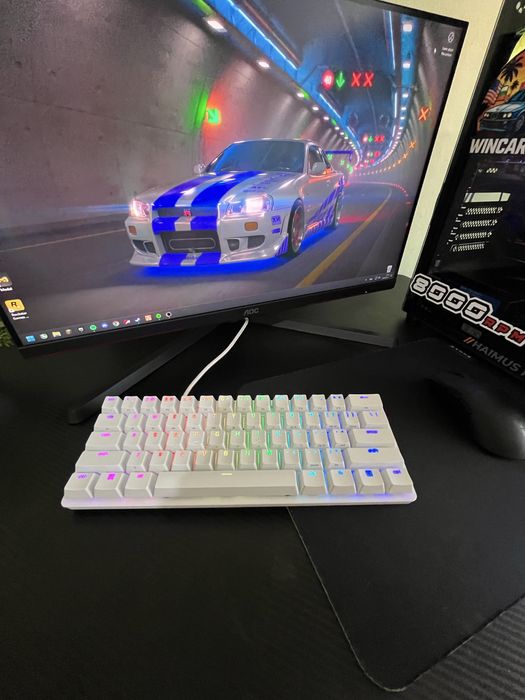 Механична клавиатура Razer - Huntsman Mini, Optical Red, Mercury