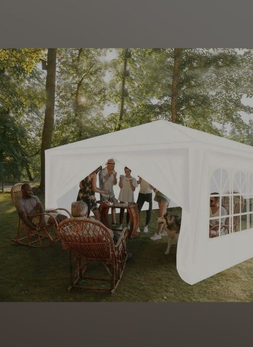 Cort demontabil 9*3 metri culoare alb