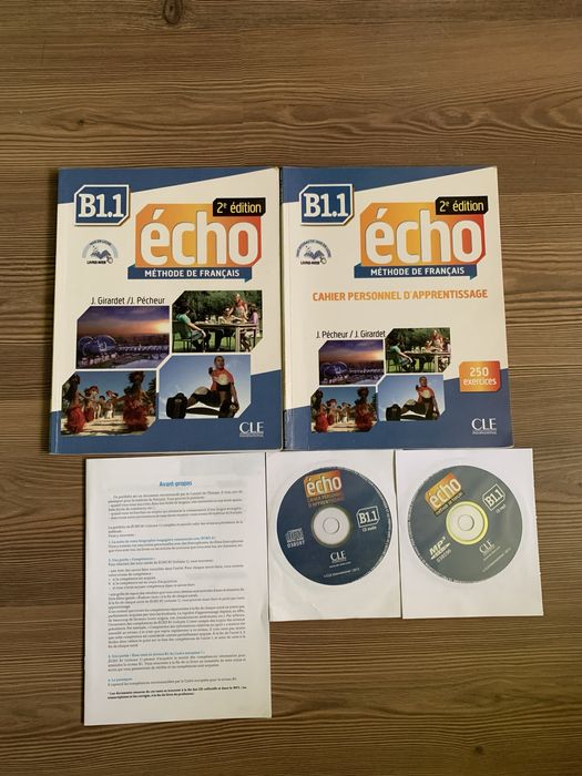 Учебници по френски език Echo и английски език Solutions