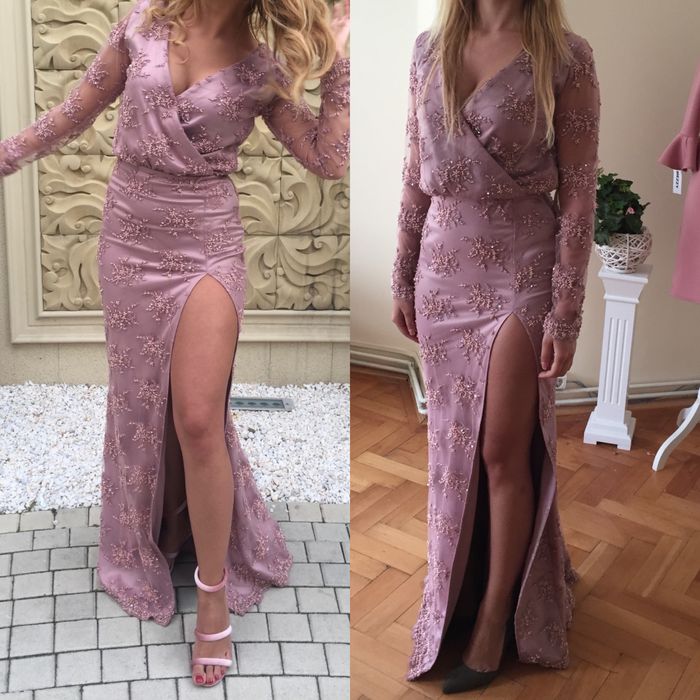 Rochie roz pudra marimea 36