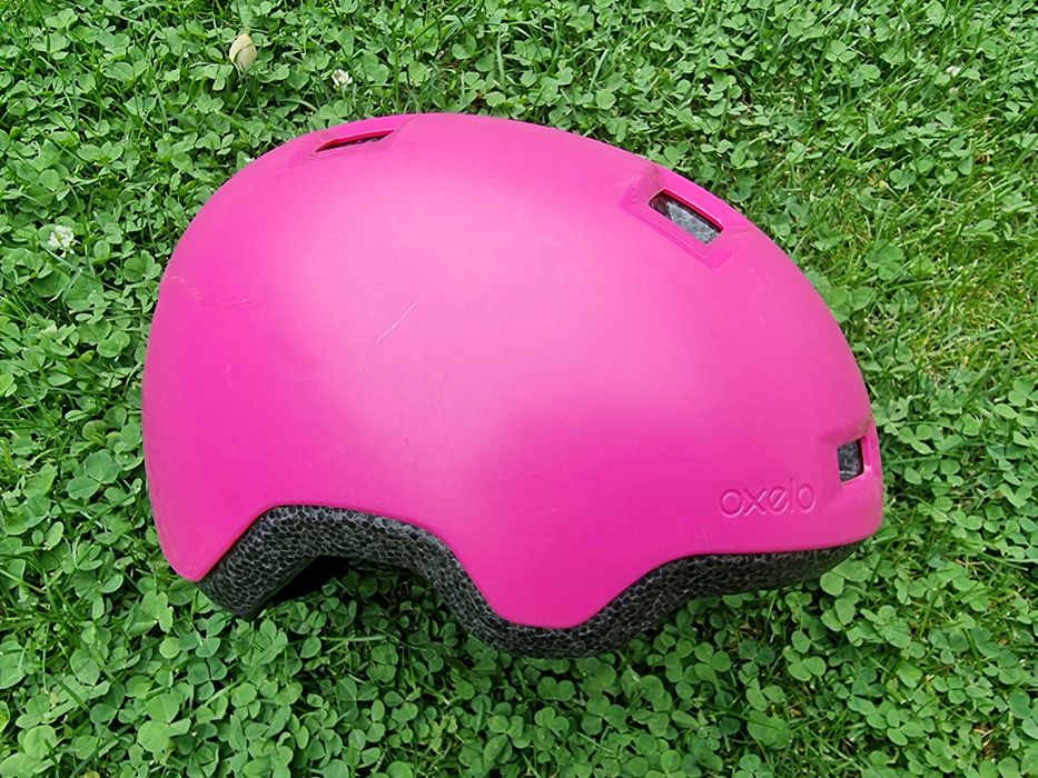 Casca Oxelo protectie copii, marime 52-54 cm, roz