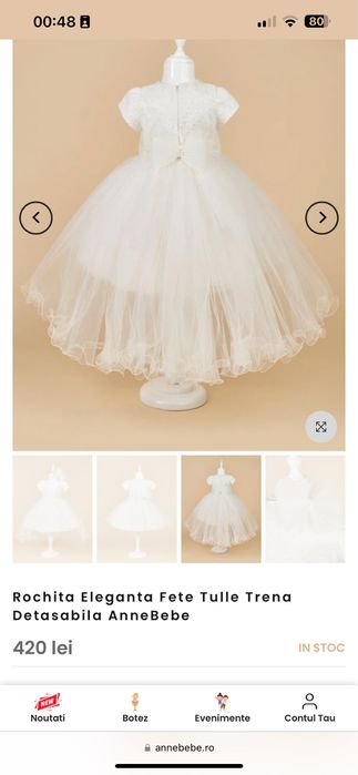 Rochie Anne Bebe marimea 104 cm