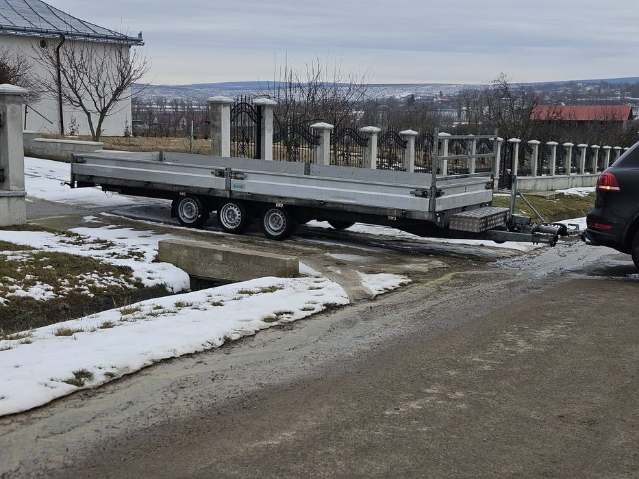 Remorca platforma 3 axe 6 metri