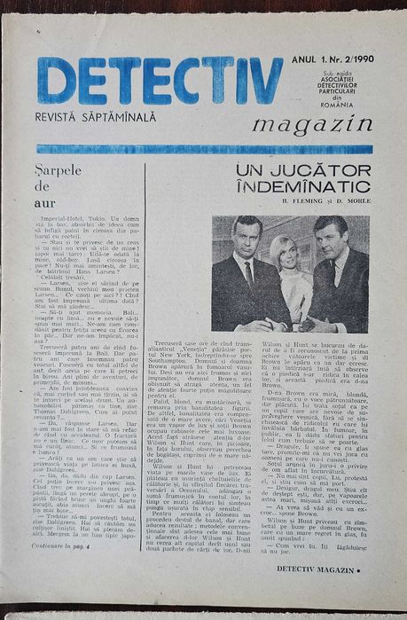 Lot Colectie Reviste "Detectiv Magazin" – Numerele 1-19 Complete (Anii '90)