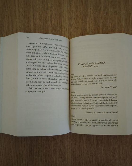 Sexul - Christopher Ryan, Cacilda Jetha