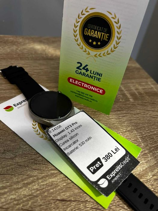 (AG42 Roman) Smartwatch Huawei GT3 Pro B.14158 Garantie 2 ani