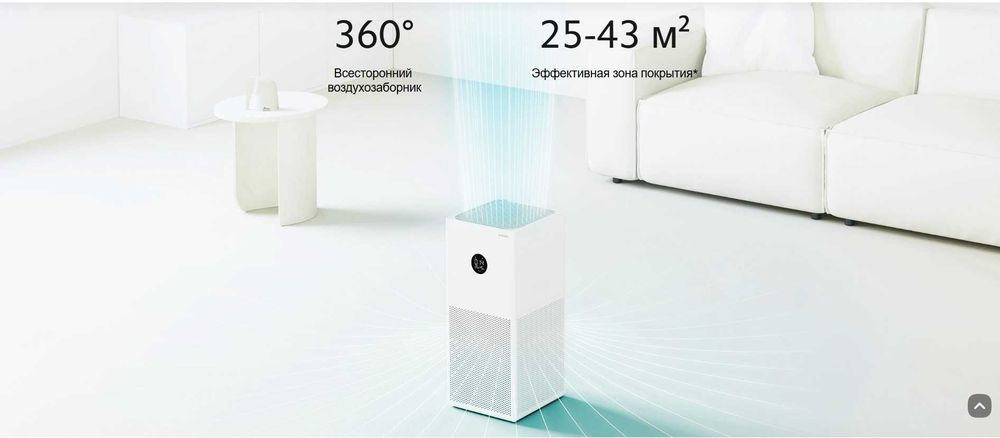 Очиститель Воздуха Xiaomi 25-43 кв.м+Бесплатная Доставка