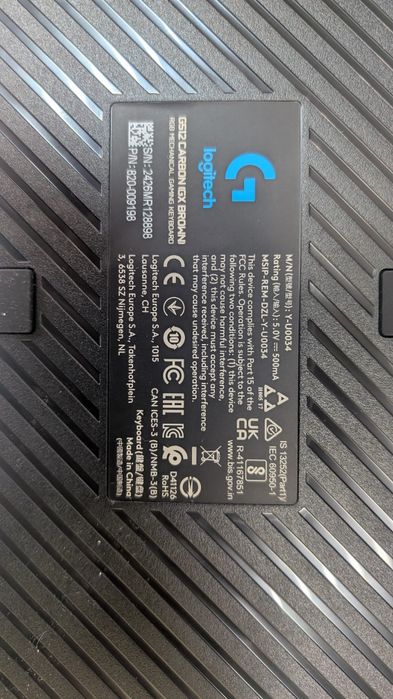 Продам клавиатуру logitech g512 carbon