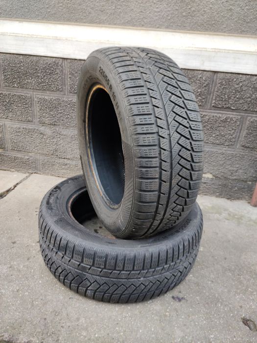 Vând 2 Cauciucuri 225/55/16 M+S Continental Import recent Germania