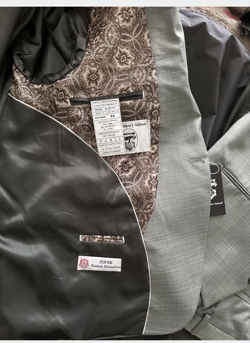 Costum bărbătesc premium – Unicat, Man style nou, marime M/L cu etichetă