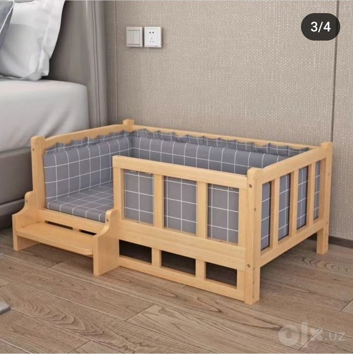 Деревянный двухместный кроватЬ на заказ.