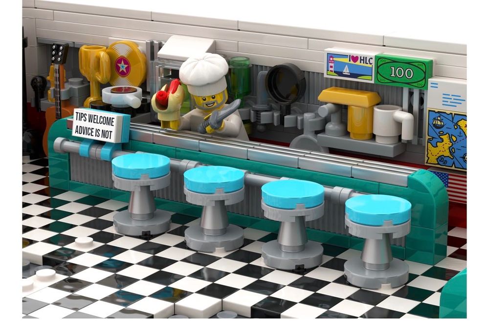 Lego 910011 1950's Diner закусвалня от 50-те