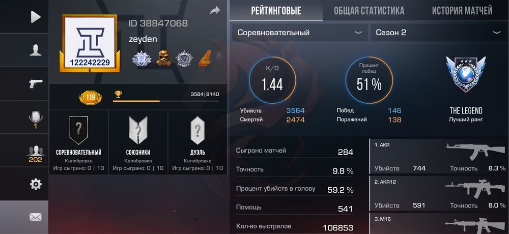 Продажа олд аккаунта в Standoff 2