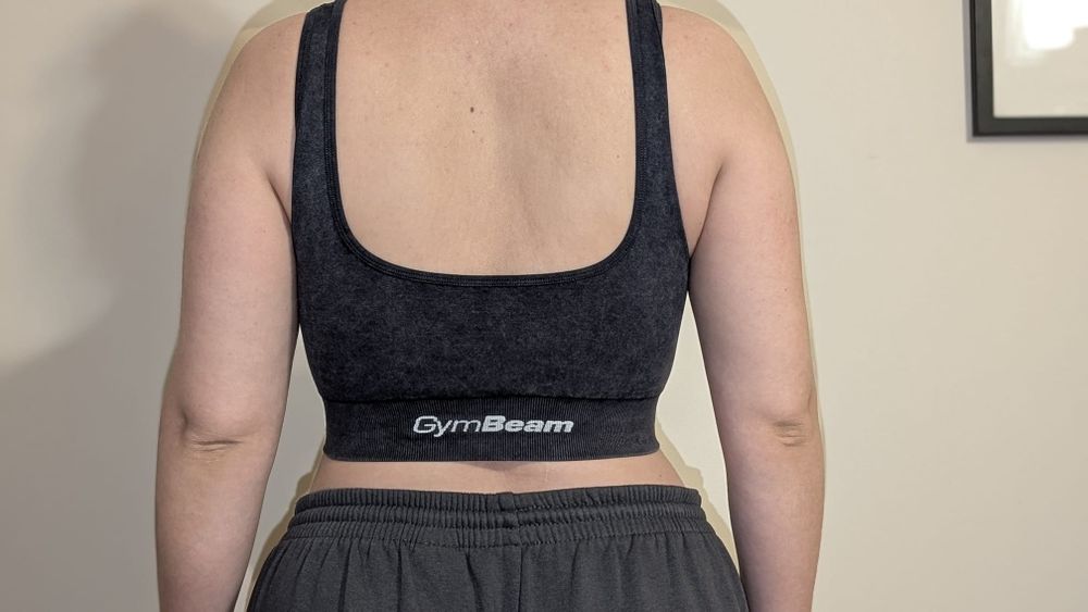 (2 pack) GymBeam Seamless Sports Bras (Set of 2) – Plum & Coal