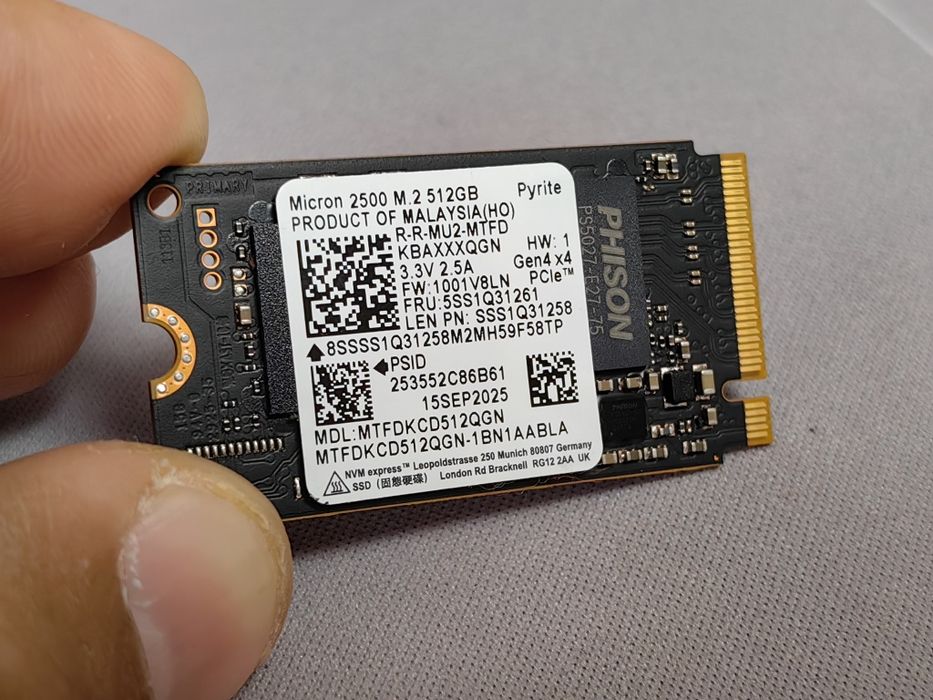 512Gb SSD M.2 Pci-e 4x4.0 2230/2242