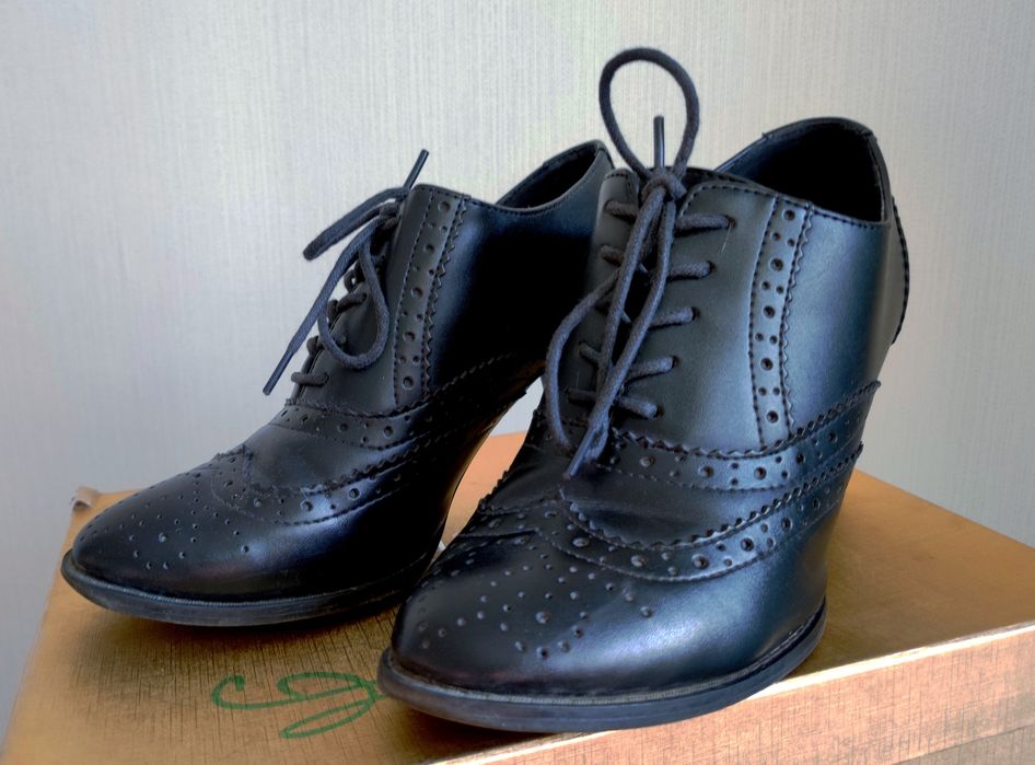 Ботильоны кожаные