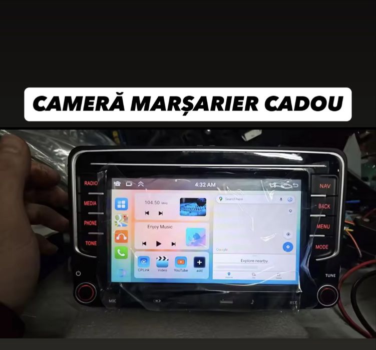 Navigatie Carplay 4GB 64GB Volkswagen VW Passat B6 B7 Golf CC Touran