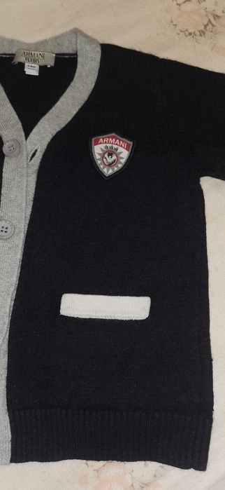 Cardigan lana și bumbac