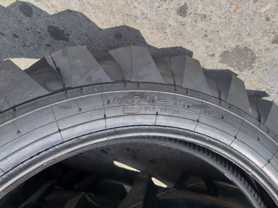 Cauciucuri noi 4.50-19 de tractiune pentru cositori BCS cu scaun R19