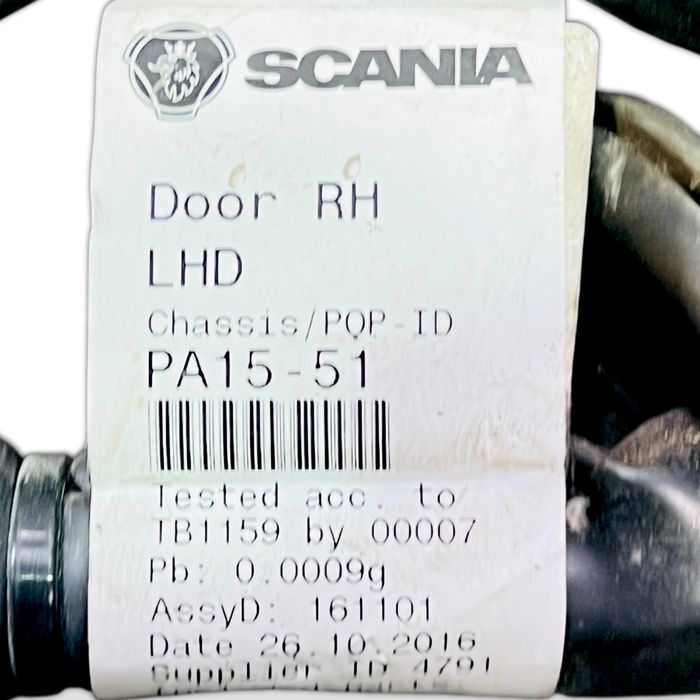 2495438 Cablajul ușii, drapta SCANIA L,P,G,R,S-series (2016-) SCANIA