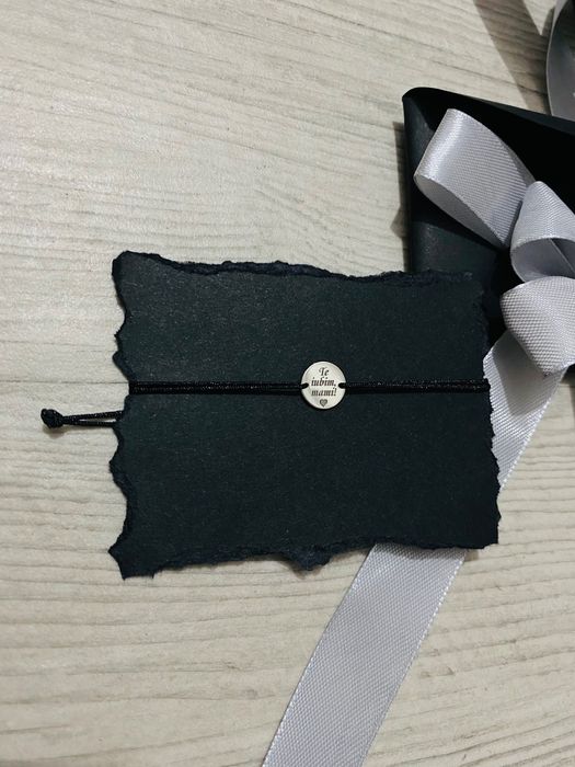 Brățară cu șnur negru