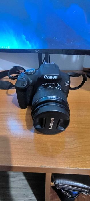 Aparat foto DSLR Canon EOS 2000D,24.1 MP, Negru + Obiectiv EF-S 18-55mm