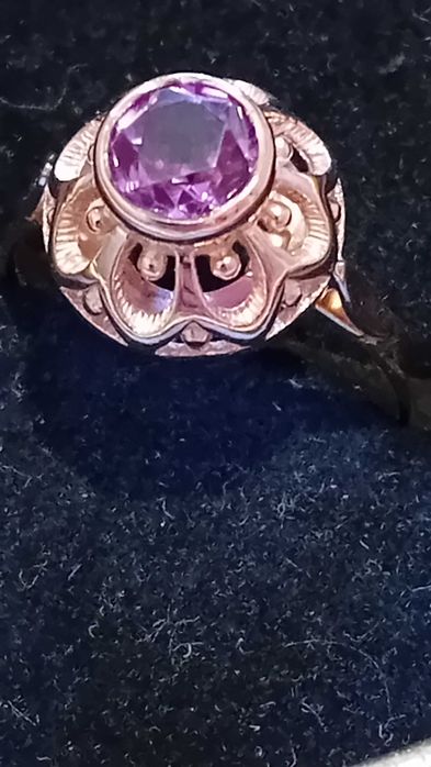 Антикварен руски златен пръстен с корона