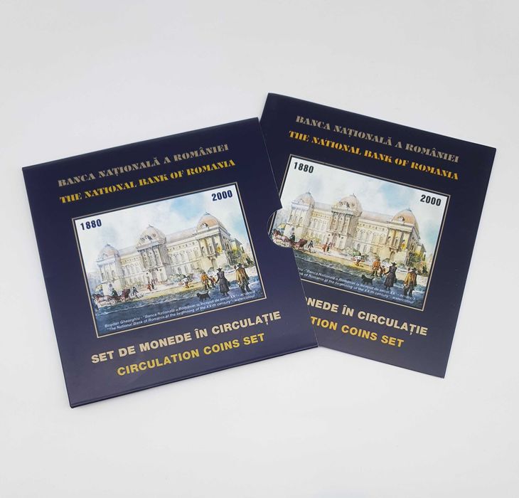 Set de monetarie 2000, contine medalie din argint BNR