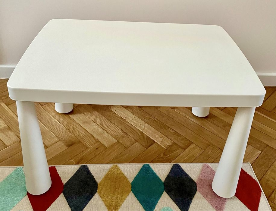Masă IKEA MAMMUT albă – stare bună