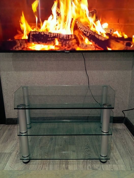 Тумба стеклянная под телевизор