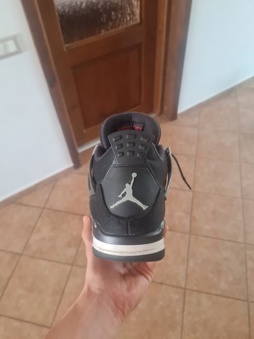Jordan 4 black canvas