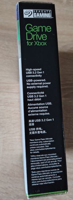 Seagate Game Drive pentru Xbox, 2 TB, USB 3.2 Gen 1,, Sigilat