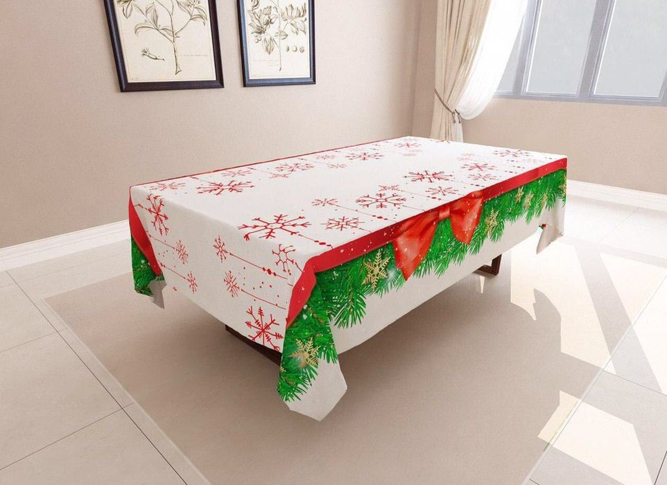 Скатерть на стол, новогодние