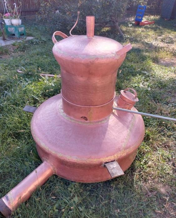 Vand cazan de țuică de cupru de 170 litri