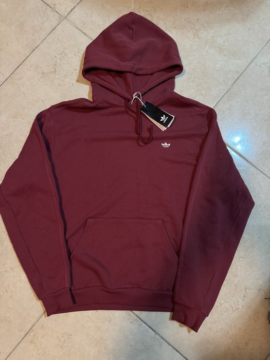 Суичър с качулка Adidas Originals, нов, с етикет, бордо.