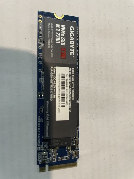 ssd GIGABYTE M.2 PCIe 1 Tb