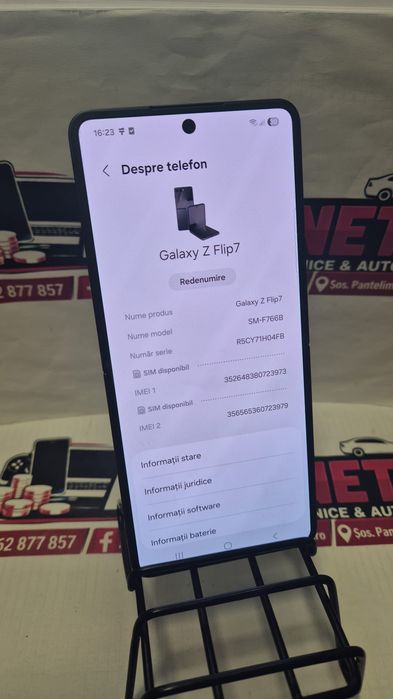 Samsung Galaxy Z Flip 7 512GB – 27 cicluri încărcare