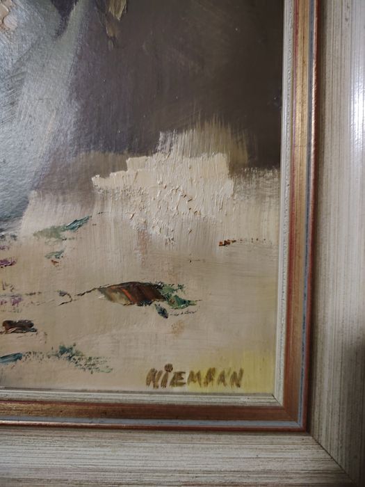 Ulei pe pânză natura statica o lucrare veche deosebita semnată încadra