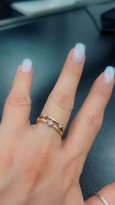 Кольцо красное золото 585