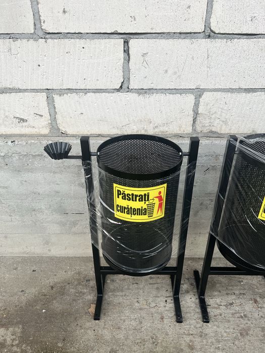 Cos de gunoi stradal metal/lemn