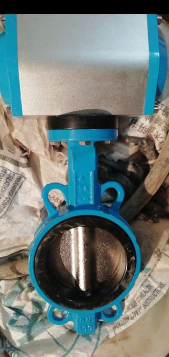 Затвор дисковый с пневмоприводом D 100